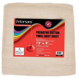COTTON TWILL DUST SHEETS - 10FT x 8FT