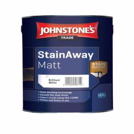 Buy a Johnstones Trade Stain Away Matt Paint - Brilliant White 2.5L ...