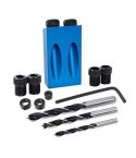 15 Degree Angle Drilling Kit For Wood With Guide Template, Drill Bits And Holes 6/8/10 mm