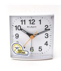 Alarm Clock With Light, Snooze and Silent Sweep - White