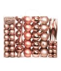 Christmas Tree Decoration Rose Gold 112-piece 