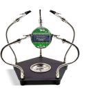 Circuit Board Holder with Clamps & Magnifing Glass