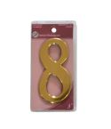 Gold Effect Numeral 8 -  75mm 