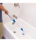 JML Hurricane Spin Scrubber The Reach Anywhere Cordless Electric Scrubber - White & Blue