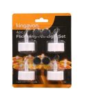 Kingavon Flickering Tea Light Set - 4 pieces 