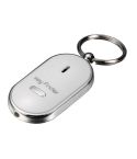 LED Keychain Whistle Finder - White  