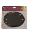 Medium Gloss Black Oval Plaque