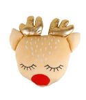 Novelty Christmas Reindeer Cushion