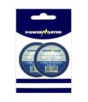 Powermaster Pvc Insulating Tape Blue 10m 19mm - Pack 2