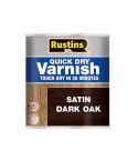 Rustins Quick Dry Varnish - Dark Oak 500ml