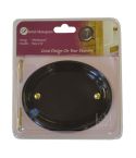 Small Oval Plaque 130 x 100mm - Black Gloss