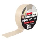 Soudal 7 Day Masking Tape Cream - 24mm x 50m