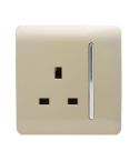 Trendi 1 Gang 13 Amp Switched Socket Gold