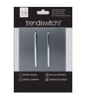 Trendi 2 Gang 2 Way Switch Warm Grey