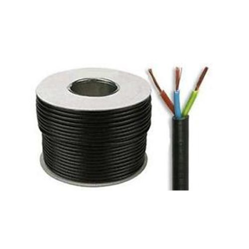 FLEXIBLE CABLE 2.5MM X 3 CORE WHITE/BLACK ROLL