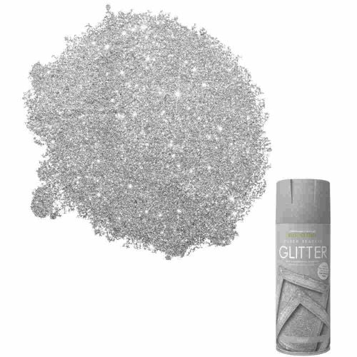 Rust-Oleum Holographic Black Glitter effect Multi-surface Topcoat Spray  paint, 150ml