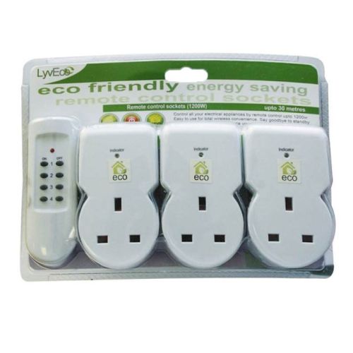 Remote Control Outlet Plug, Save Energy 1200W Easy Installation