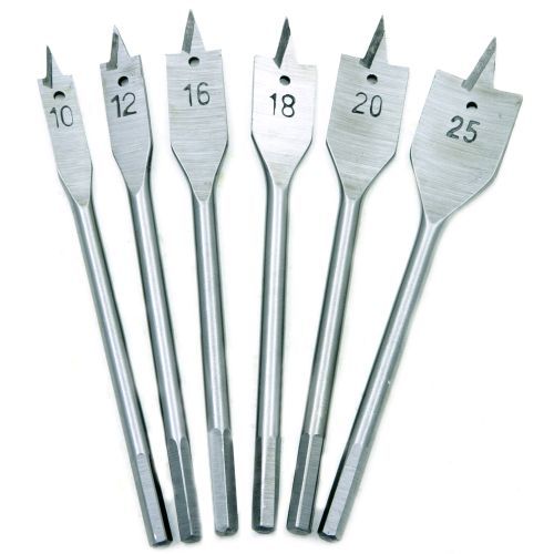 Flat Wood Drill Bits (6-38mm) Walleted Spade Quality Holesaw