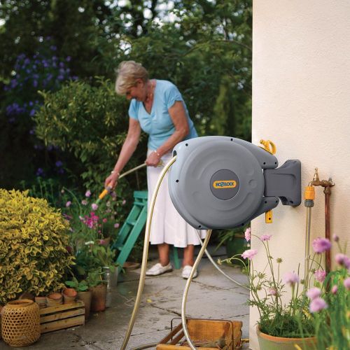 Buy a Hozelock Auto Reel with hose (10m) Online in Ireland at   Your watering maintenance Expert