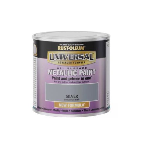 Buy a Universal Silver Metallic - 250ml Online in Ireland at   Your metallic Paint & DIY Products Expert