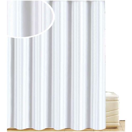 Buy a Blue Canyon White Satin Stripe Shower Curtain - 180cm Online