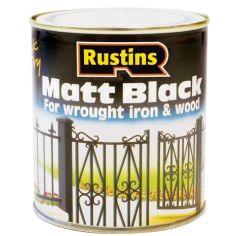 Rustins Quick Drying Paint Black Matt 500ml