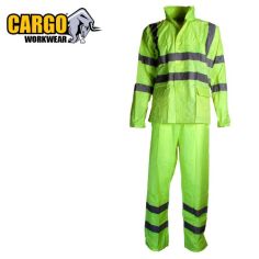 Cargo Yellow Hi Vis Two Piece Rainsuit - M