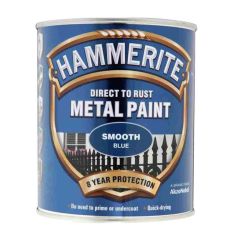Hammerite Direct To Rust Metal Paint - Smooth Blue 750ml