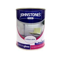 Johnstones Interior Quick Dry Gloss Paint - Brilliant White 750ml