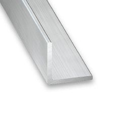 Raw Aluminium Equal Corner Profile - 25mm x 25mm x 2m