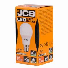 JCB LED A70 10W B22 Light Bulbs - Boxed