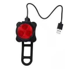 3 SMD USB Rechargeable Rear Bike Light