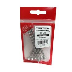 Timco Classic S.Steel CSK Chipboard Screws - 5.0 x 80 - Pack Of 6