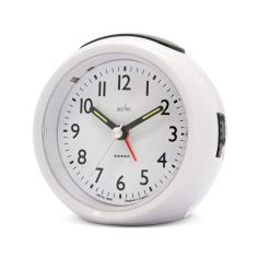 Acctim White Sweep Alarm Clock 