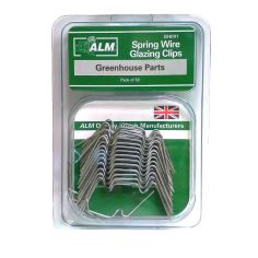 ALM Spring Greenhouse Wire Glazing W Clips - Pack of 50