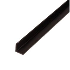 Angle Profile PVC Black 20x20mm x 2m