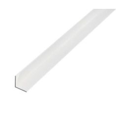 Angle Profile PVC White - 10 x 10 x 1 / 1m
