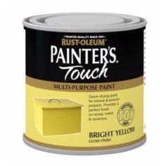 Rust-Oleum Painter's Touch Interior & Exterior Bright Yellow Multi-Purpose Paint 250ml