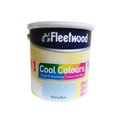 Fleetwood Cool Colours Washable Soft Sheen Paint - Balmy Blue 2.5L