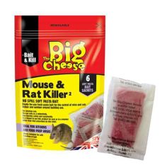 Big Cheese Mouse & Rat Killer Pasta Sachets 6 Pack