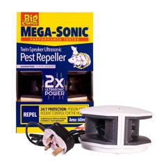 Big Cheese Mega-Sonic Twin-Speaker Ultrasonic Pest Repeller