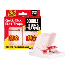 Big Cheese Quick Click Rat Trap 2 Pack