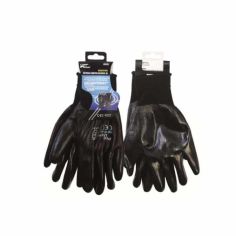 Black Full Nitrile Coated Gloves - XL