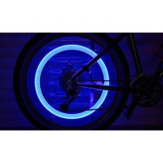 Blue Led Valves For Bicycle, Motorcycle & Car Wheels - Set of 2