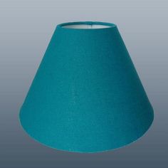 14" Blue Coolie Lamp Shade