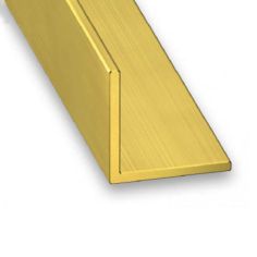 Brass Equal Corner Profile - 10mm x 10mm x 1m