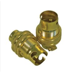 1/2” Threaded Brass Lampholder SBC (B15) Fitting