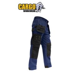 Cargo Regal Ripstop Polycotton Navy Work Trousers - Size 32"