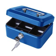6" Cathedral Blue Cash Box