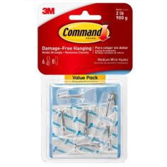 Command  Wire Toggle Hooks Clear